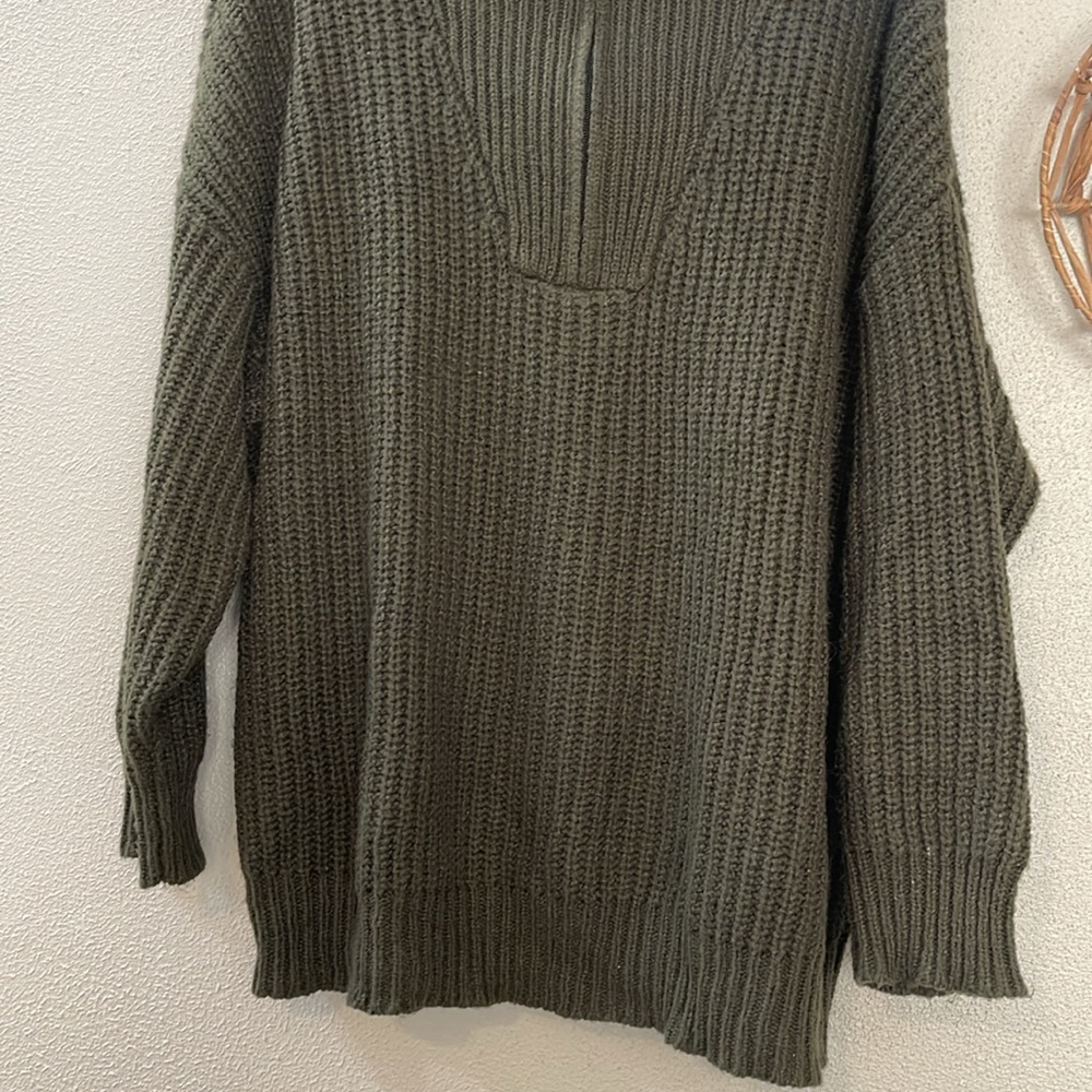Aerie Offline Chunky 1/2 Zip Sweater Size XXL - Picture 4 of 7